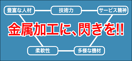 金属加工に、閃きを!!